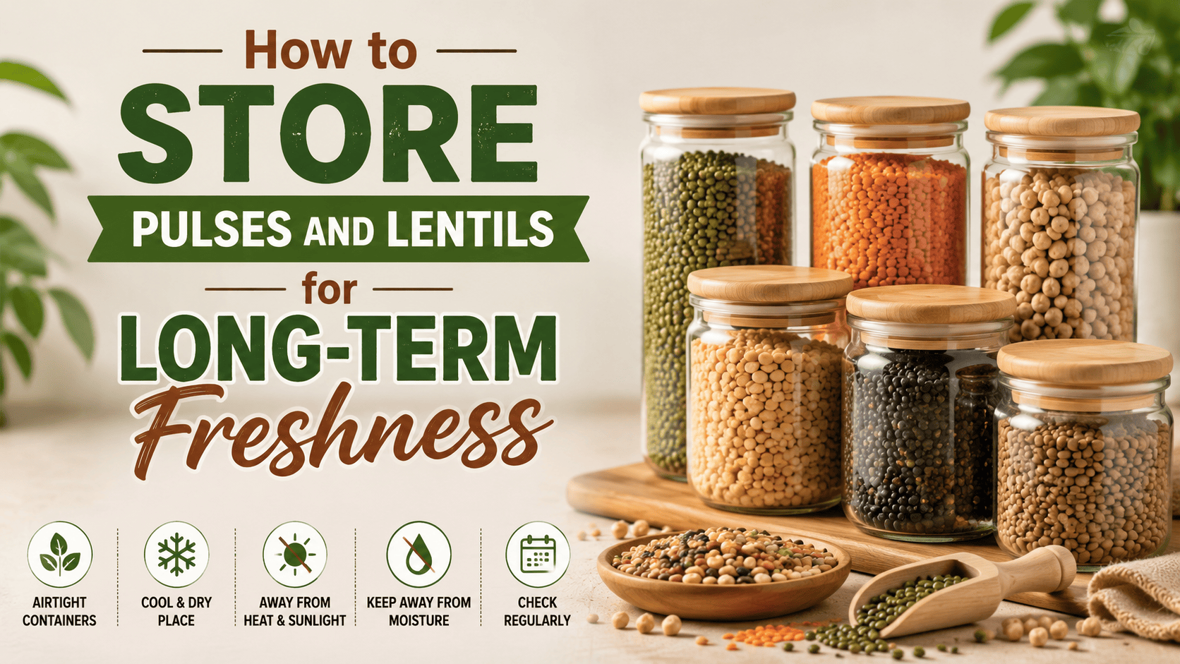 How to Store Pulses and Lentils for Long-term Freshness